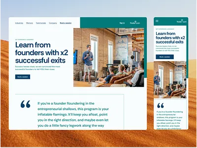 Responsive website design for B2B startup b2b hero section landing page mobile responsive responsive design startup ui ux web web design