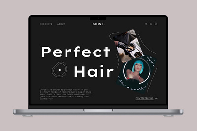 Hair Care Online Shop Website UI app ui