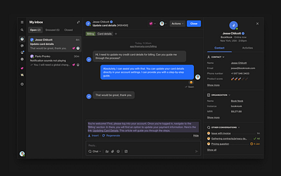 Talk - Real conversations at scale, enabled by ChatGPT articles chat editor messaging ui