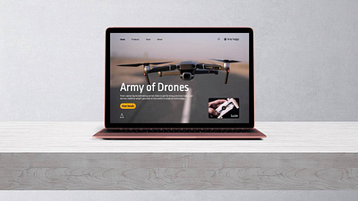 Online Drone Store UI Website