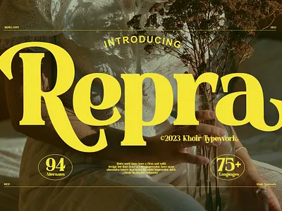 Repra - Retro Serif bold font branding classic serif typography vintage