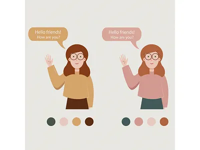 Hello friends adobe design graphic design illustration illustrationoftheday illustrator vector