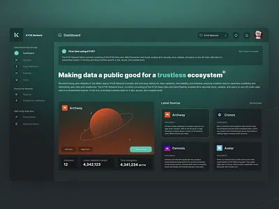 KYVE - Webapp 24 app branding concept design gradient graphic design illustration logo ui vector