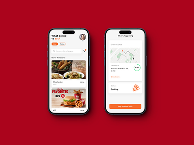 Food delivery - mobile app app app design concept delivery food ios mobile mobile design ui ux uxdesign