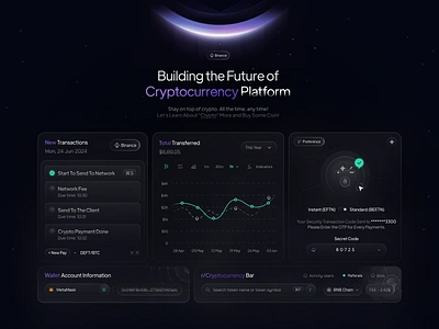 Cryptocurrency Platform assets bank banking bitcoin blockchain crypto platform crypto wallet cryptocurrency defi ecosystem ethereum exchange finance fintech invest money saas staking swap trader