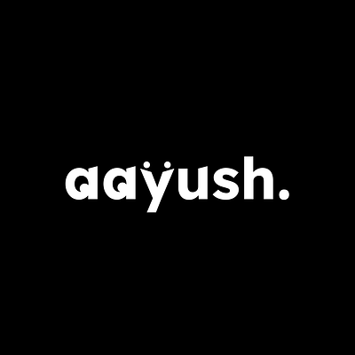 "aayush" Branded Wordmark 3d black brand branding cup design extraordinary free graphic design illustration logo package premium professional support trust typography vector white wordmark