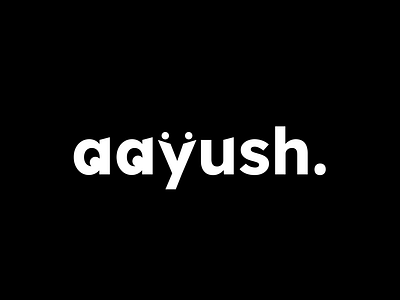 "aayush" Branded Wordmark 3d black brand branding cup design extraordinary free graphic design illustration logo package premium professional support trust typography vector white wordmark