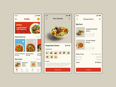 Foodies Mobile App For ordering your favorite Food banking fintech food delivery healthcare ride ui
