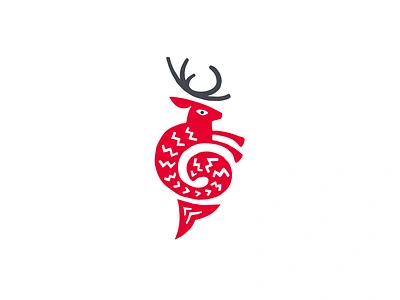 Snow Sea animal arctic branding cosmetics creature deer fish folk folklore graphic design logo nordic north sea snow traditional