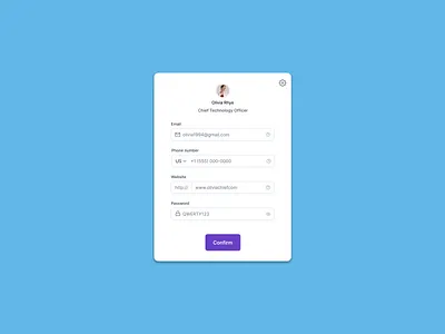 A profile view screen card. app branding design figma graphic design illustration logo product ui ux