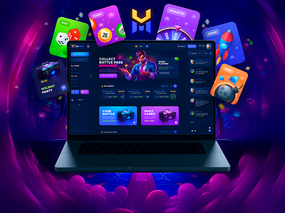 CSHYPE - Online Casino bet betting site casino interface casino site crash design crypto casino cs go design dice design gambling site game ui game ux hype mines nft casino open case p2e game roulette design ui casino web casino web crash