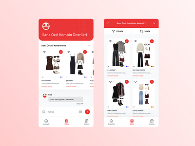 Clotie - AI Chatbot app branding chatbot clothes color design message mobil outfit ui ux web