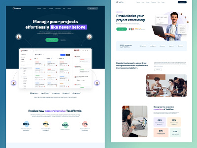 TaskFlow - A SasS template design animation framer nocode nocodetemplate responsive designs sass taskflow template typography ui web design web development webflow