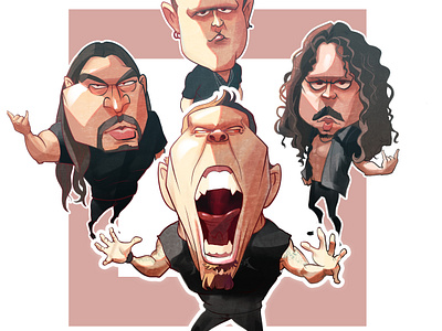 metallica illustration band metallica rock