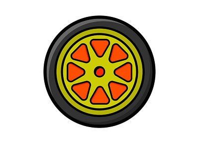 Funky tyre illustrations 3d animation artwork branding design graphic design illustration logo tyre ui vector