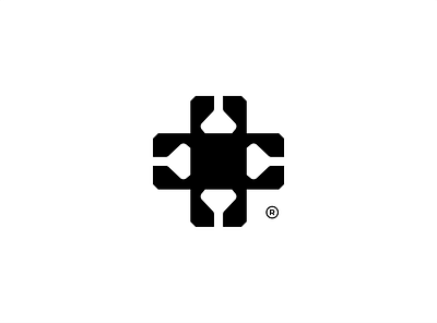 Logo Combination Symbol + And Reagan Bottle branding design graphic design icon laboratory logo medical
