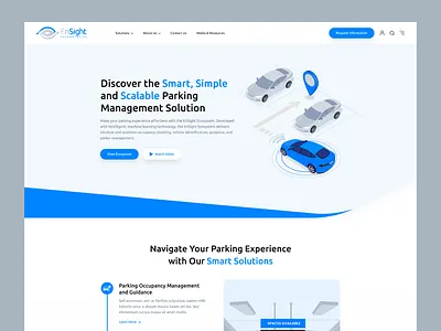 Ensight Technologies/Website Design graphic design parking solutions ui ux web website design