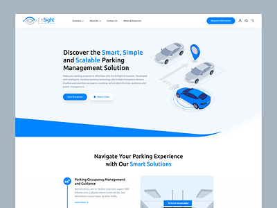 Ensight Technologies/Website Design graphic design parking solutions ui ux web website design