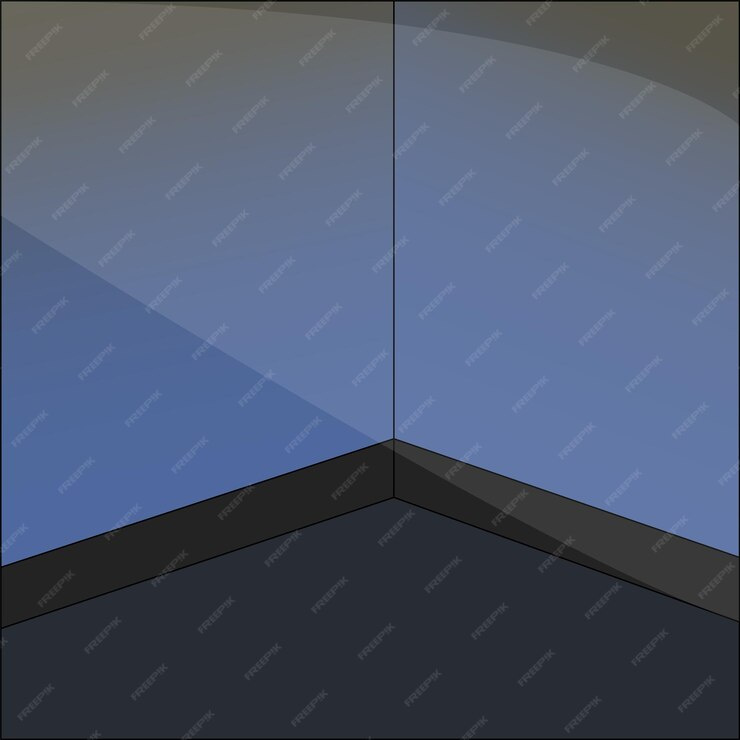 Empty room background cartoon style vector illustration by Freepik on