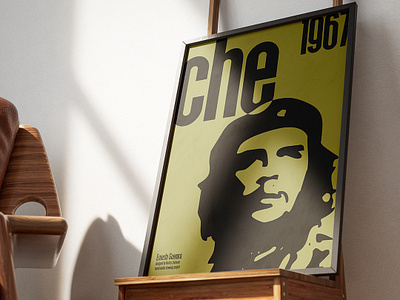 "Ernesto Che Guevara" wall art poster. artwork branding digital art graphic design illustration logo poster wall art