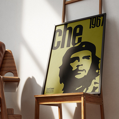 "Ernesto Che Guevara" wall art poster. artwork branding digital art graphic design illustration logo poster wall art