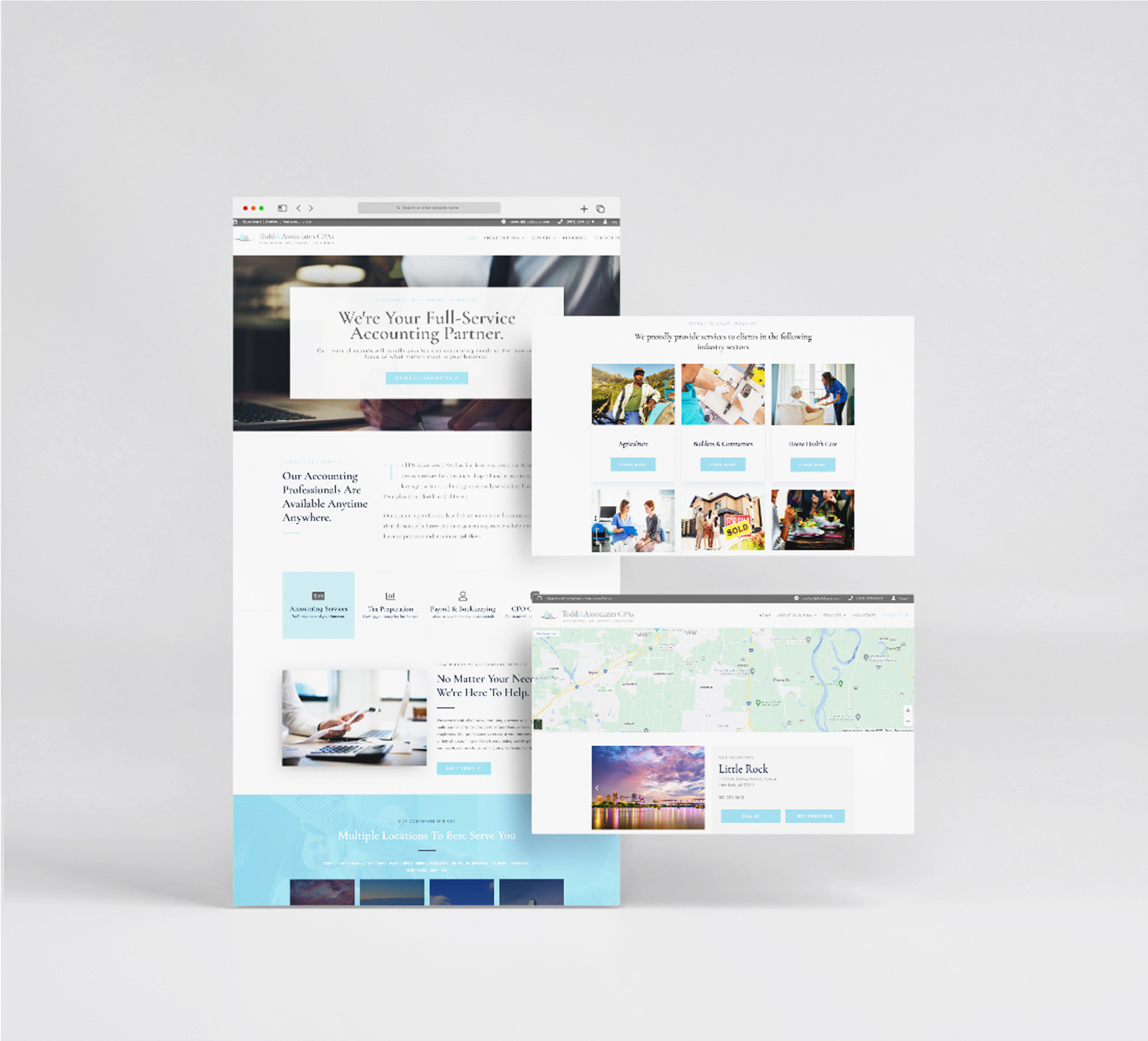 The design and development of website for Todd CPAs graphic design ui website