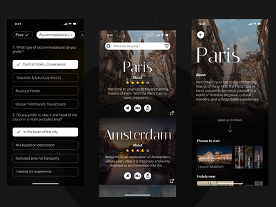 WanderSphere : UX/UI mobile app Curated Journeys in Every Tap 🌐 app design application minimal mobile design ui ux ux design