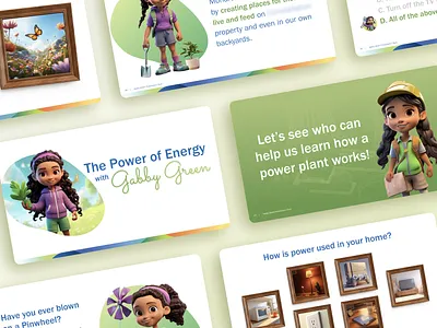 AI-Generated Character & Slide Deck branding graphic design illustration