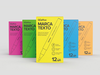 Marca-texto | Design de embalagens 3d adobe design embalagens graphic design packaging