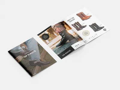 Rujo Boots Catalogue Design catalogue design graphic design print