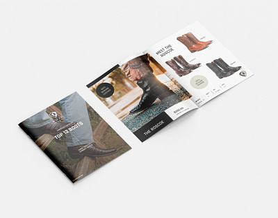 Rujo Boots Catalogue Design catalogue design graphic design print