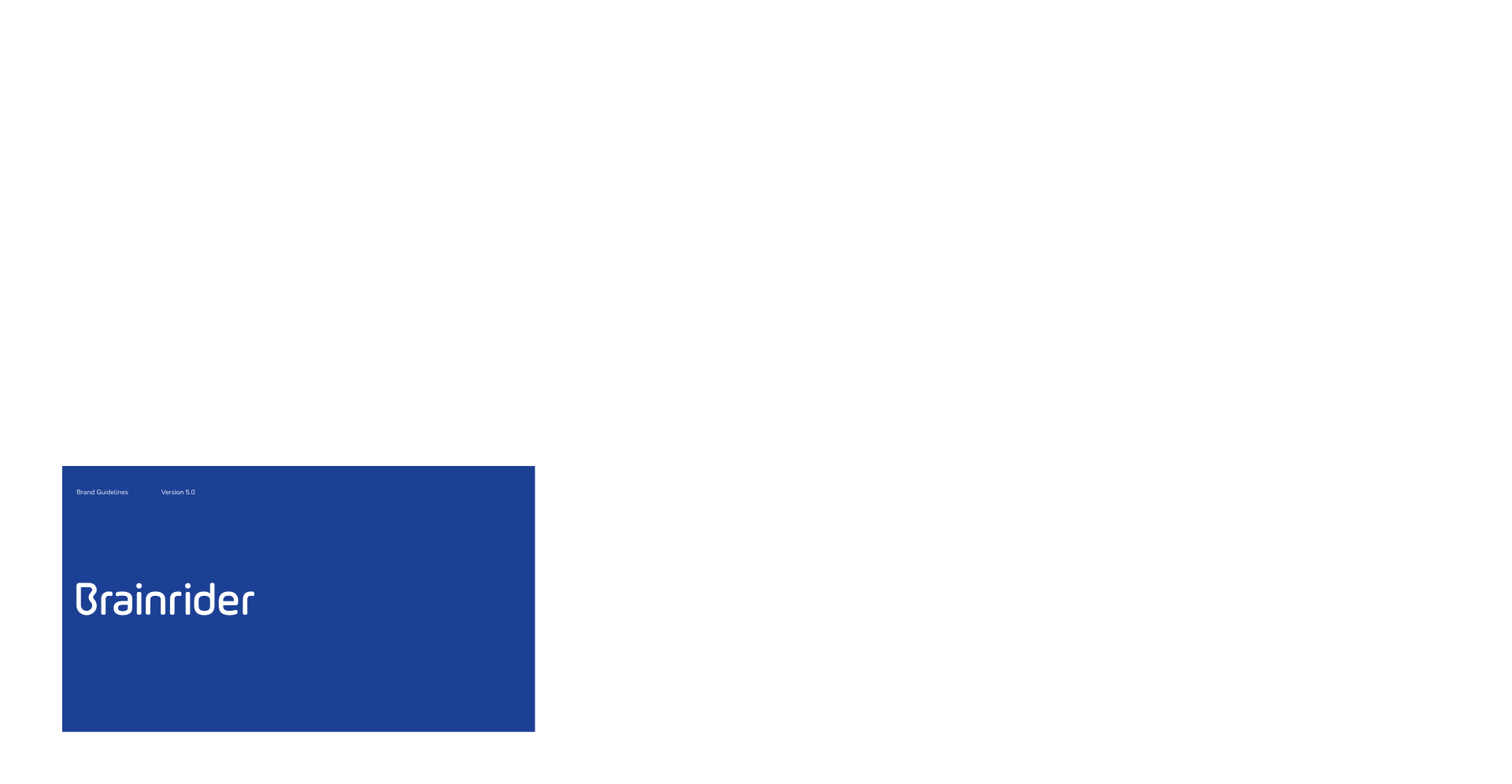 Brand Guidelines - Brainrider brand brand guidelines branding composition design graphic design guidelines identity illustration layout logo