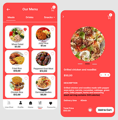 FOOD MENU dailyui