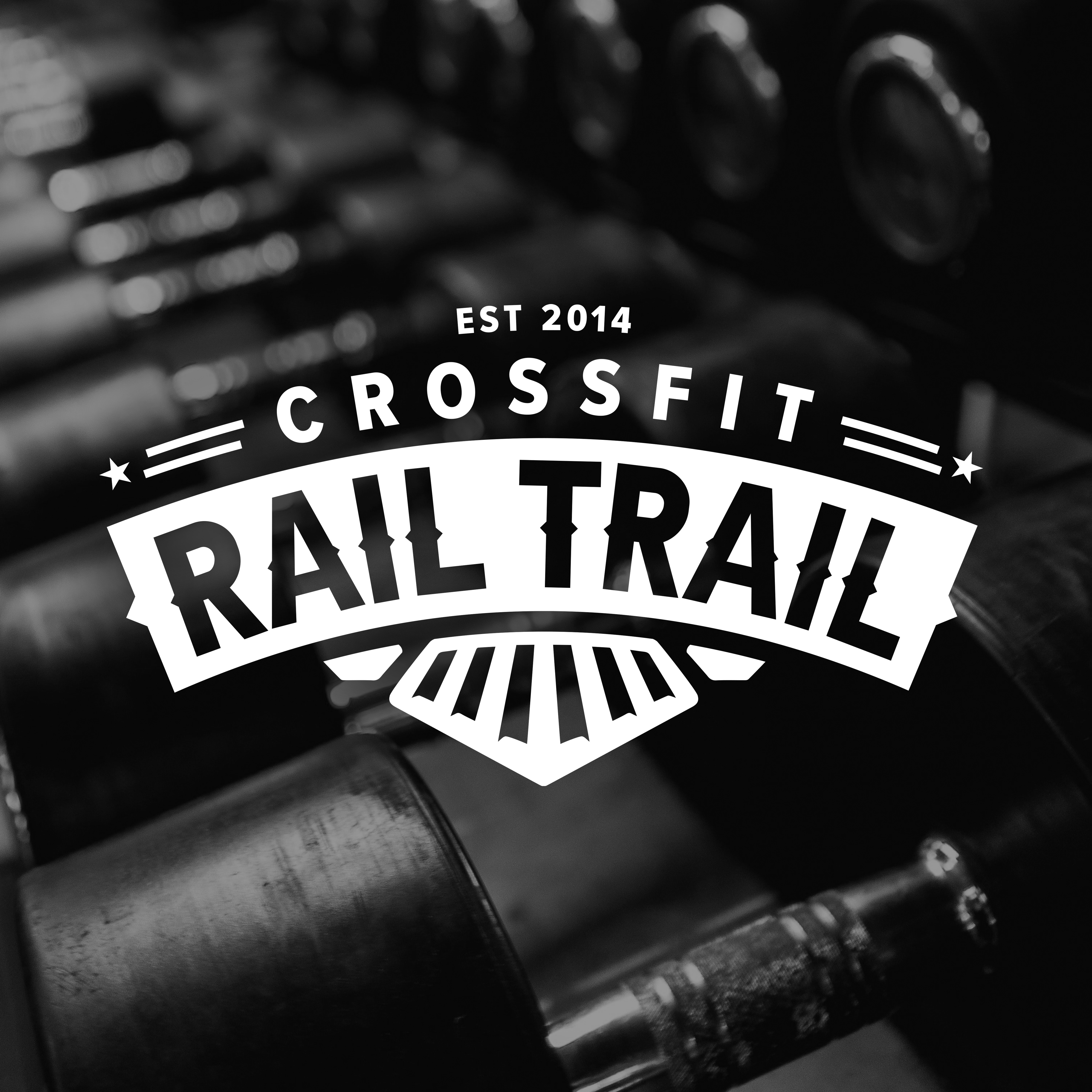 Crossfit Rail Trail - Branding and Merchandise brand identity branded goods branding crossfit crossfit rail trail design graphic design gym logo merchandise packaging visual identity