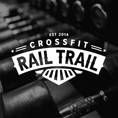 Crossfit Rail Trail - Branding and Merchandise brand identity branded goods branding crossfit crossfit rail trail design graphic design gym logo merchandise packaging visual identity