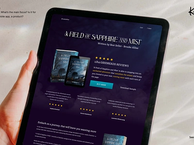 Daily UI #003 - Landing Page for a book book landing page design design challenge nz nz designer product design ui ui challenge ux design