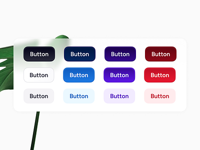 Buttons · Design System 3d button buttons effect exploration glass hover interaction minimal product rounded simple skeumorphism ui