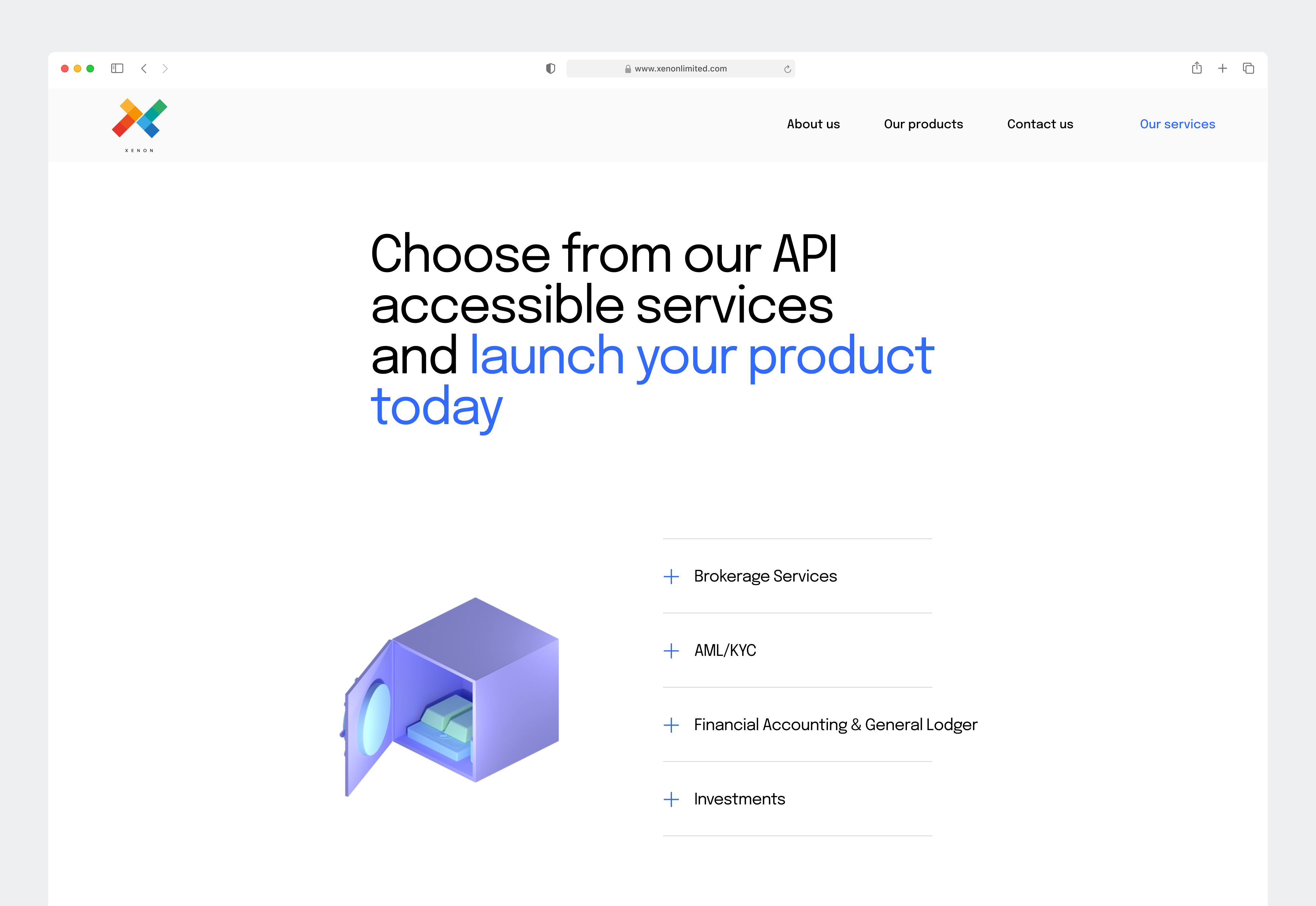 Our Services Page For A Software Engineering Company finte fintech software engineering ui ux