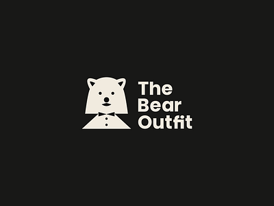 The Bear Outfit animallogo bear bear logo branding brandmark clothing combination mark creative design graphic design illustration logo logodesign logomrak mascot outfit pictorial vector