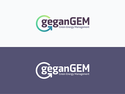 geganGEM | Logo branding eco energy green tech logo power recycling visual identity waste management