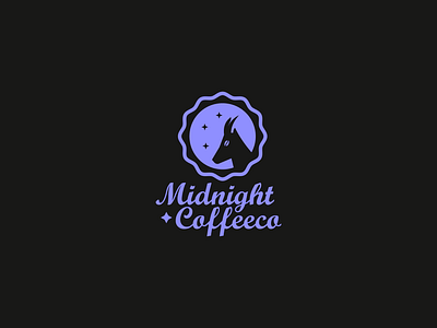 Midnight Coffeeco animal logo brand identity branding brandmark coffee creative deer logo graphic design illustration logo logomark mascot pictorialmark vector visual identity