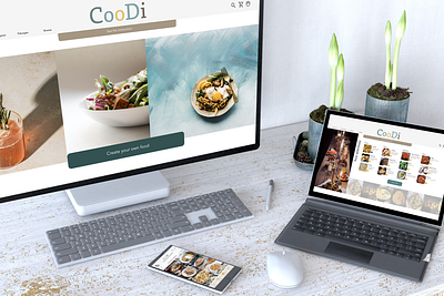CooDi (Customize your own food) UIUX Design Project interaction design ui ux design visual design