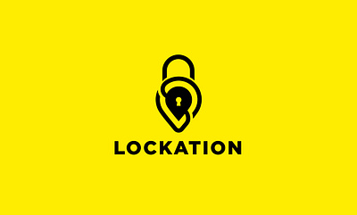 LOCKATION app branding business logo clever clever logo creative design graphic design illustration logo logo design minimalist logo negative space vector