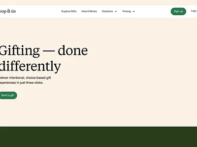 Loop and Tie | Website animation animation gifts interaction design lines lottie motion graphics web design website website design