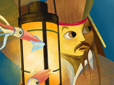 Jack Sparrow. Fan art 2d illustration cartoon character art character design children illustration childrens book game art illustration illustrator noai promo art promotion