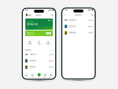 Mobile App Design For A Fintech Startup finance fintech payments ui ux