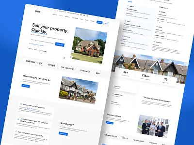 Upfix - Landing Page agency agency website bussines clean company design landing page minimalist real estate site ui ux web web design website