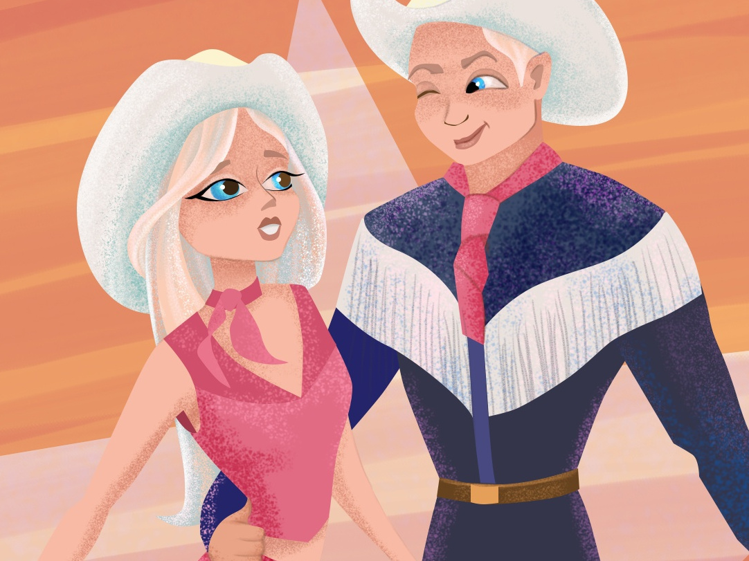 Barbie and Ken. Fan art by Veronika Pozdniakova on Dribbble