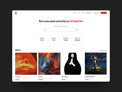 Artàporter Layout ui ux