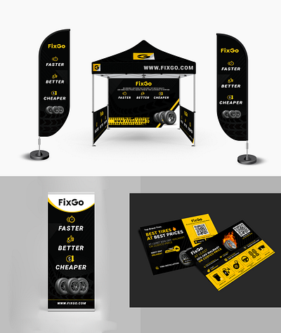Hey there! Let us design a custom tradeshow tent banner custom design flag graphic design leaflet poster tent tradeshow